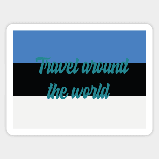 Travel Around the World - Estonia Sticker